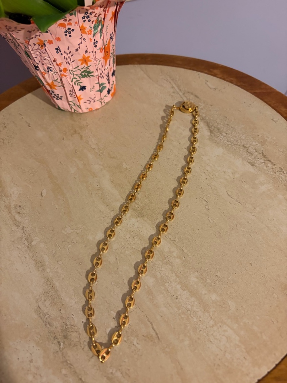 Nude Project Gold Chain Link Necklace for Men